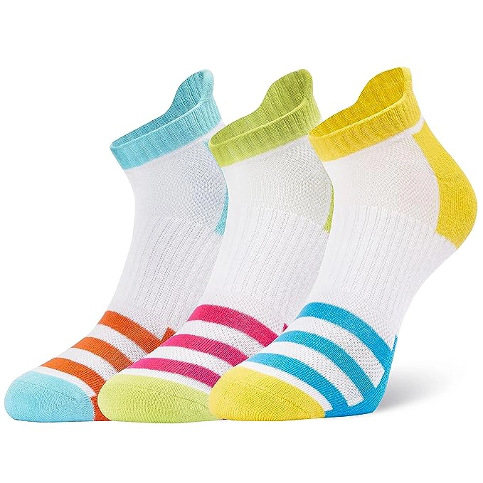 Women's Ankle Length Cotton Sole Terry Sport Socks, Pack of 3