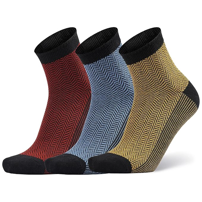 Men's Ankle Length Cotton Socks, Pack of 3