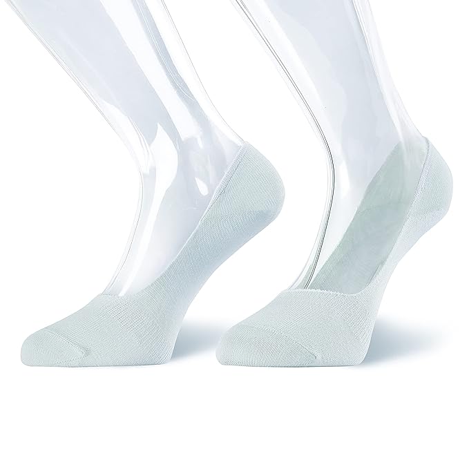 Women cotton ankle socks White Silver